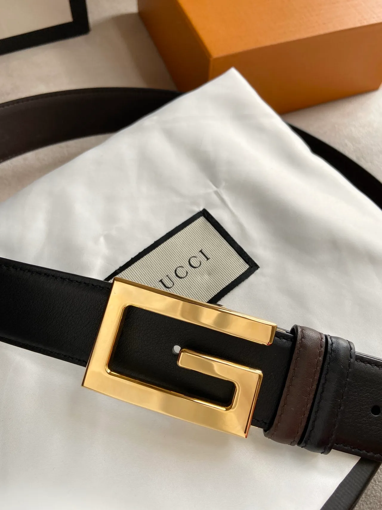 Gucci Horsebit 1955 Negro Dorado Interlocking G Hebilla Cinturón de Cuero Suave 4