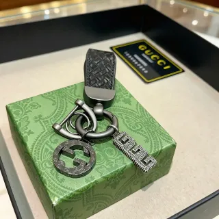 Gucci Horsebit 1955 سوار أسود رمادي معدني داكن هاردوير جلد ملفوف