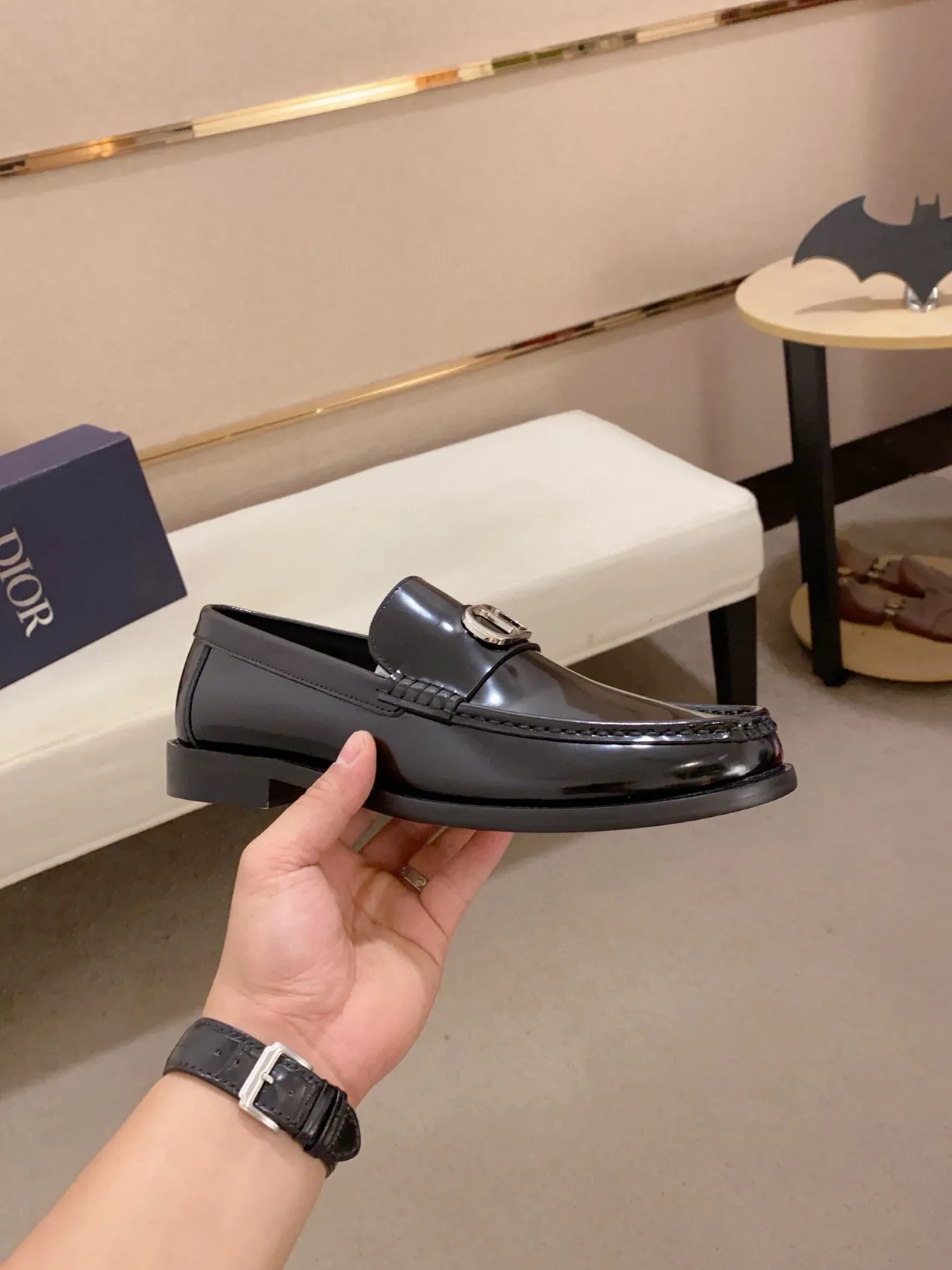 Gucci Horsebit 1955 কালো পেটেন্ট লেদার লোফার 4