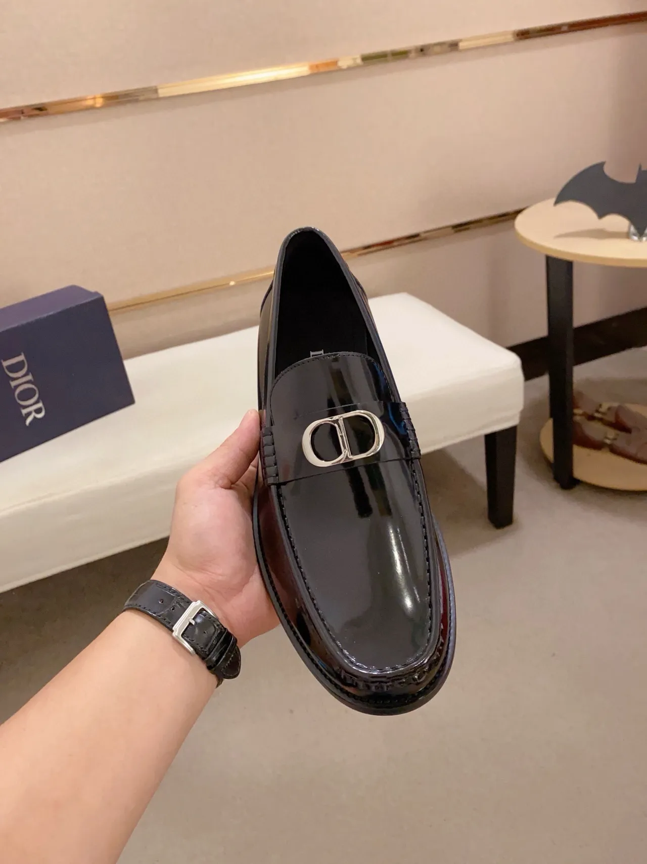 Gucci Horsebit 1955 কালো পেটেন্ট লেদার লোফার 5