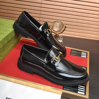 Gucci Horsebit 1955 لوفرز جلد أسود لامع