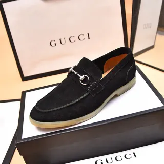 Gucci Horsebit 1955 حذاء لوفر أسود من السويد