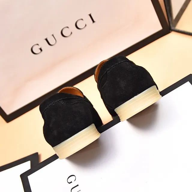 Gucci Horsebit 1955 حذاء لوفر أسود من السويد 9