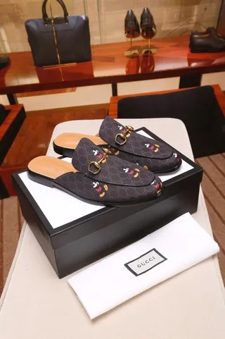 Gucci Horsebit 1955 Embroidered Character Loafers 7