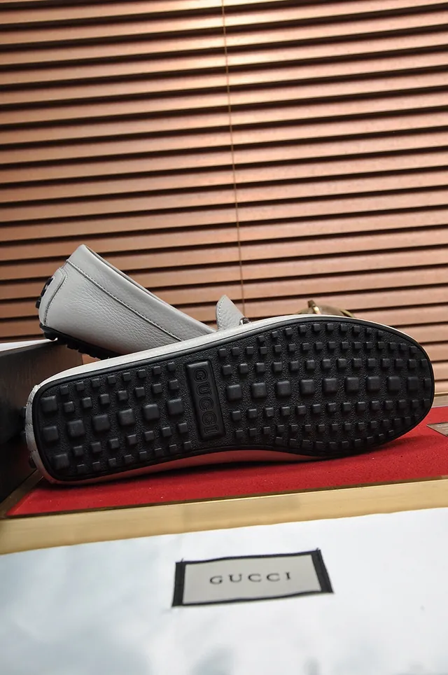 Gucci Horsebit 1955 Off-White Pebbled Leather लाफर 4