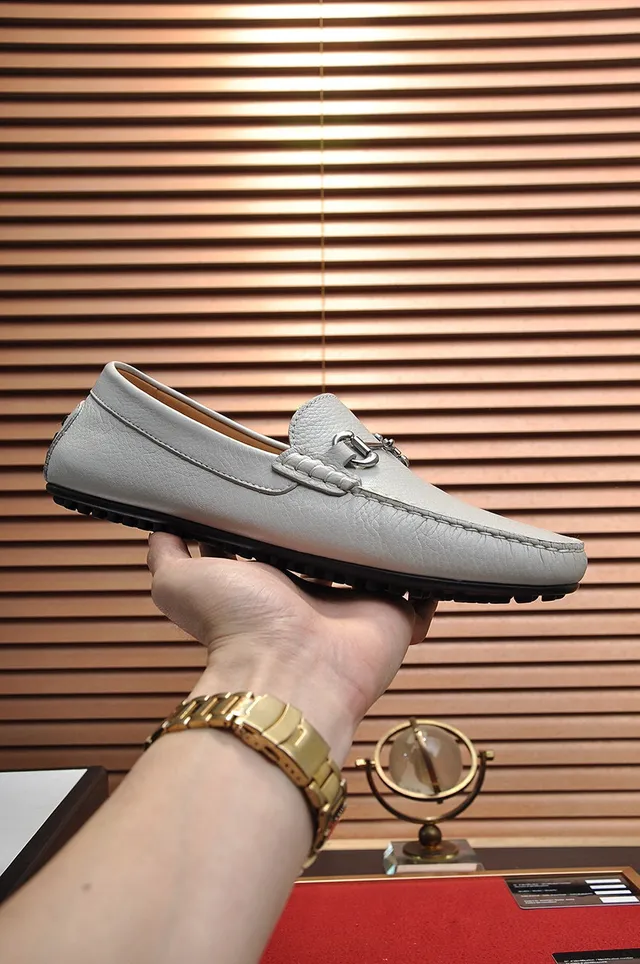 Gucci Horsebit 1955 Off-White Pebbled Leather लाफर 7