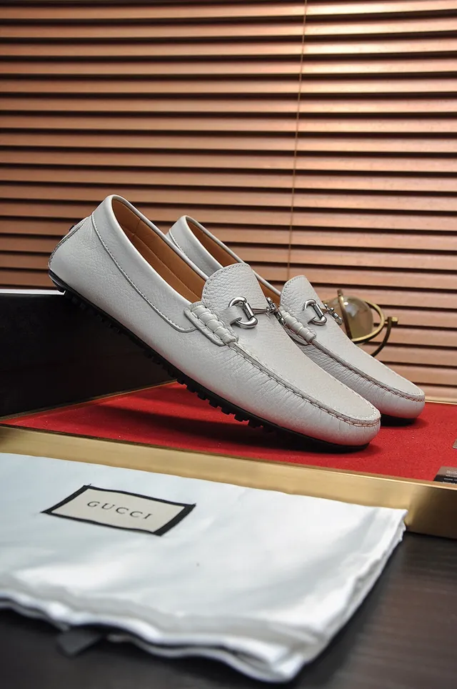 Gucci Horsebit 1955 Off-White Pebbled Leather लाफर 8