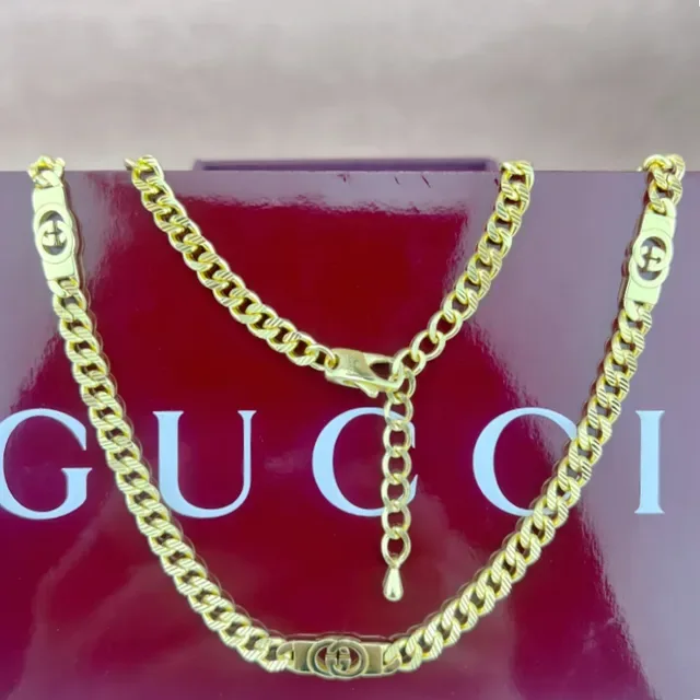 Gucci Interlocking G Curb Chain Silver-Tone Bracelet 6