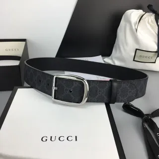 Gucci Ophidia GG Monogram Cinto de couro preto