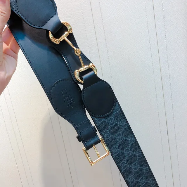 Gucci Ophidia واسع مبطن GG Monogram حزام جلدي 2