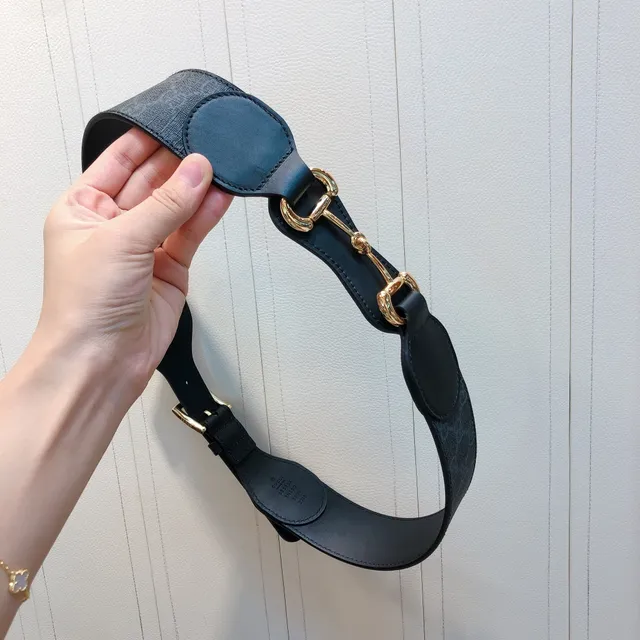 Gucci Ophidia واسع مبطن GG Monogram حزام جلدي 6