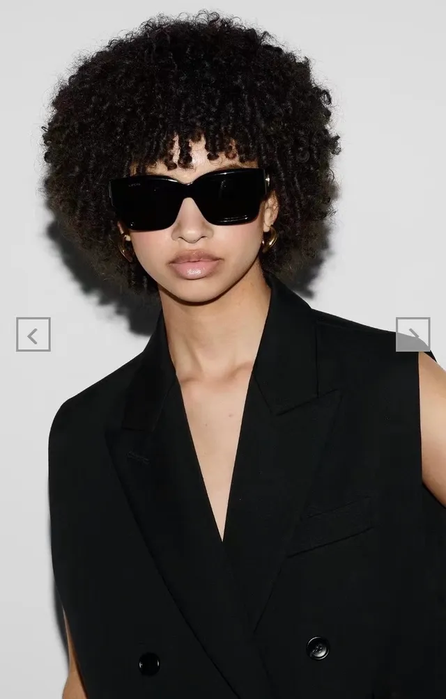 Gucci Lunettes de soleil oversized rectangulaires noires en acétate 5