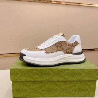 Gucci Rhyton Monogram Beige and White zapatillas lifestyle