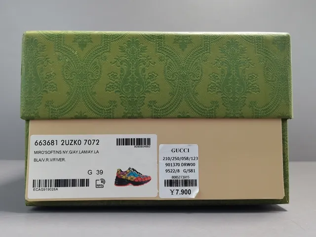 Gucci Rhyton Multicolor GG Jacquard Lifestyle Sneakers 17