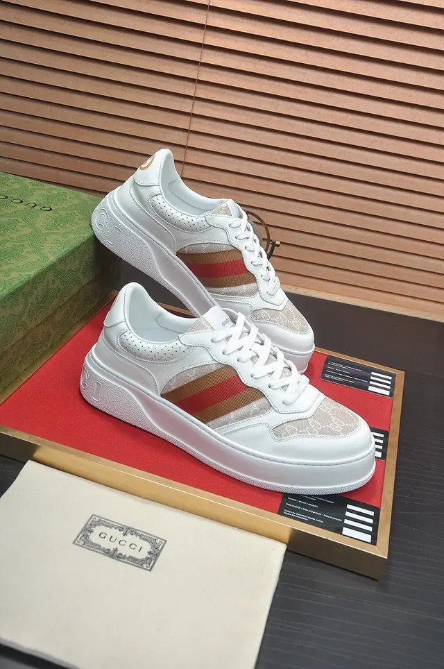 Gucci Rhyton Branco Vermelho Verde Listra Web Tênis Lifestyle 6