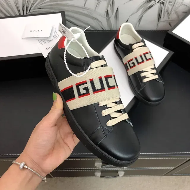 Gucci Screener Black Beige Red zapatillas lifestyle 4