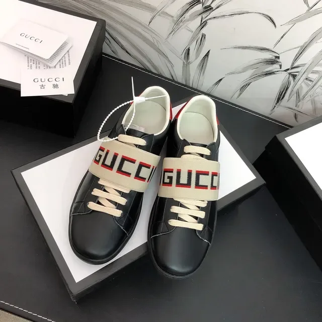 Gucci Screener Black Beige Red zapatillas lifestyle 5