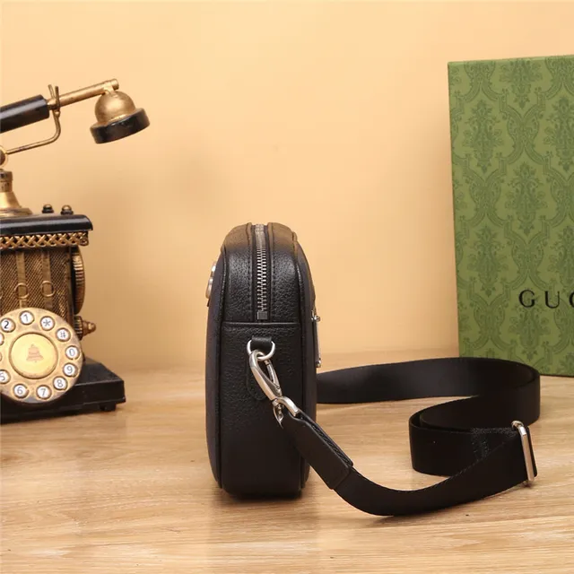 Gucci Screener Cinza GG Supreme Canvas Bolsa messenger 5