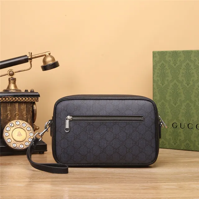 Gucci Screener Cinza GG Supreme Canvas Bolsa messenger 6