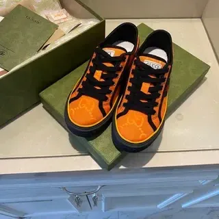 Gucci Screener Orange Black Yellow zapatillas lifestyle