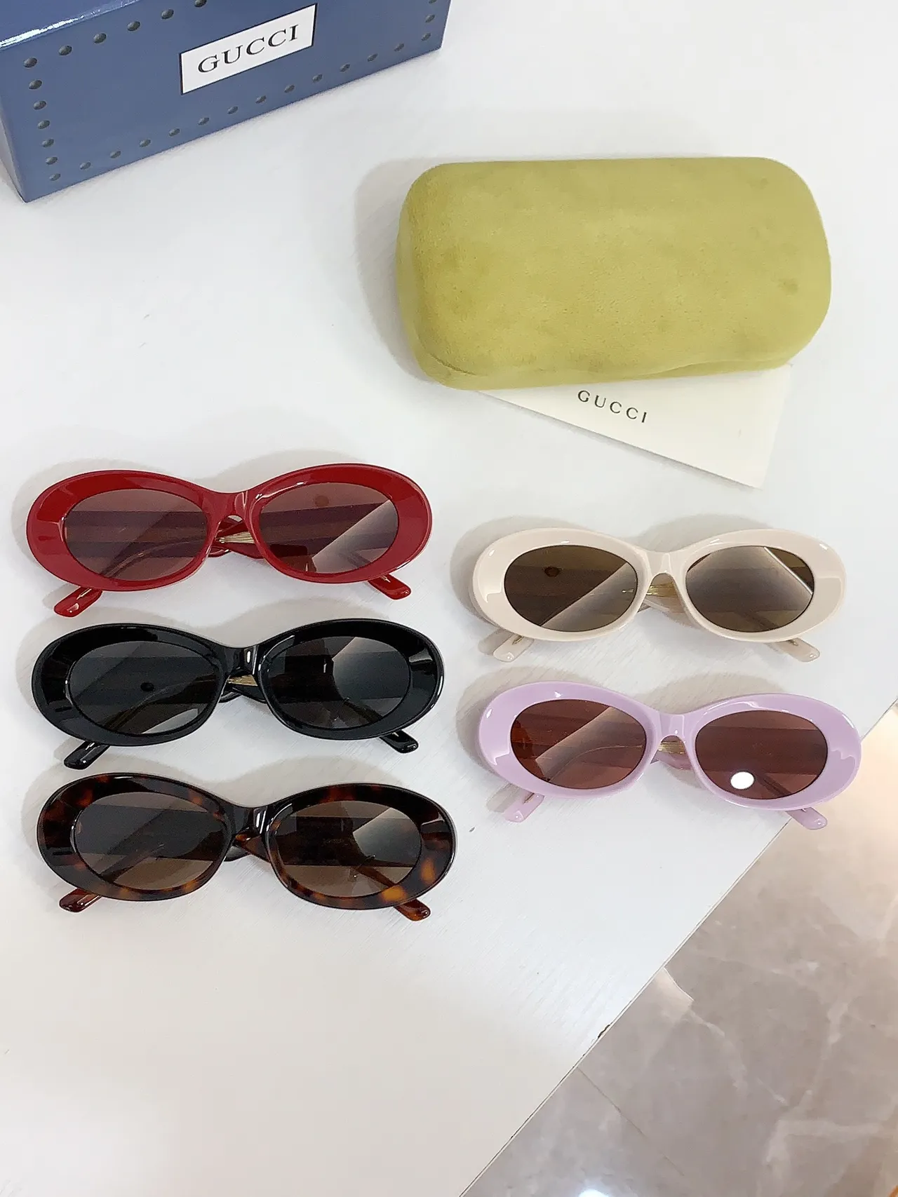 Gucci Screener Tortoiseshell Oval Sunglasses 4
