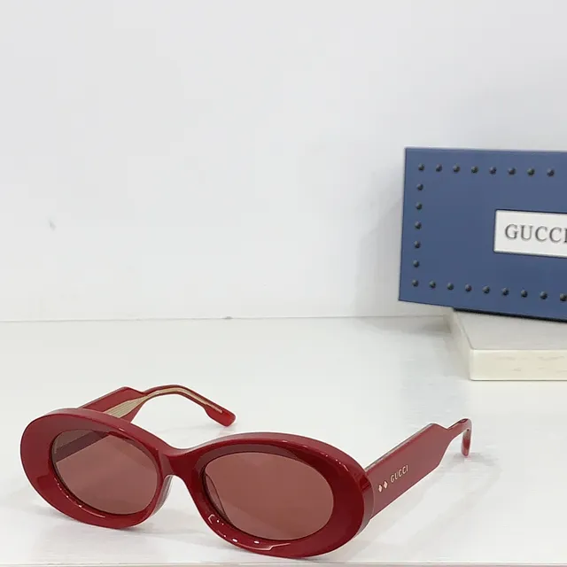 Gucci Screener Tortoiseshell Oval Sunglasses 7