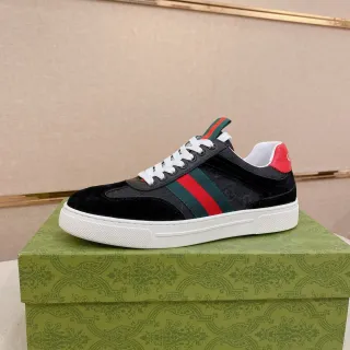 Gucci Tennis 1977 Negro, Rojo, Verde Web Sneakers Lifestyle