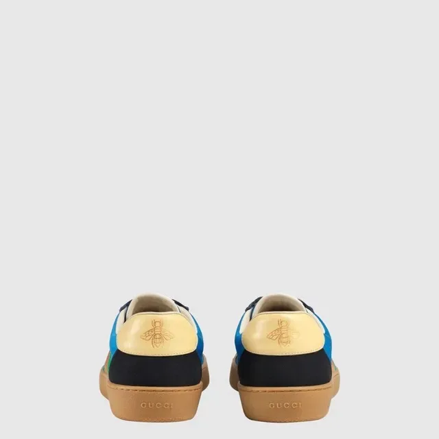 Gucci Tennis 1977 Tênis lifestyle azul marinho vermelho verde listras Web 3