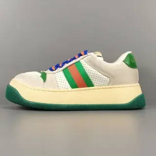 古驰 Tennis 1977 Off-White 绿色 红色 橙色 Web 生活方式运动鞋