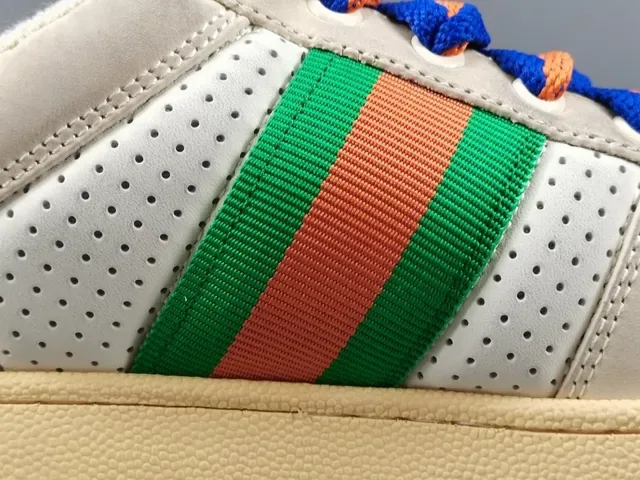 古驰 Tennis 1977 Off-White 绿色 红色 橙色 Web 生活方式运动鞋 6