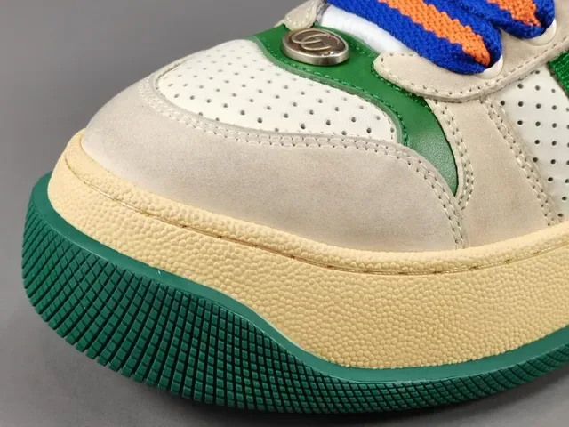 古驰 Tennis 1977 Off-White 绿色 红色 橙色 Web 生活方式运动鞋 9