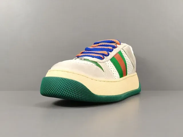 古驰 Tennis 1977 Off-White 绿色 红色 橙色 Web 生活方式运动鞋 15