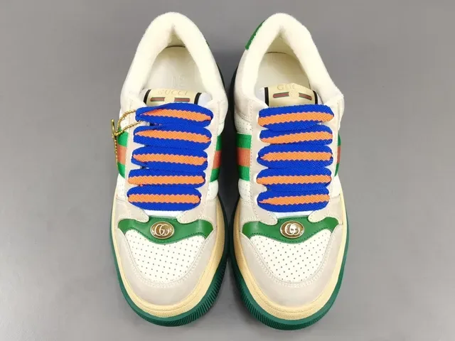 古驰 Tennis 1977 Off-White 绿色 红色 橙色 Web 生活方式运动鞋 16