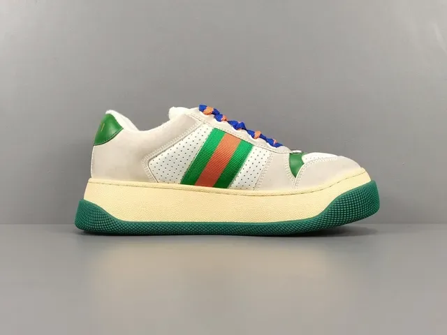古驰 Tennis 1977 Off-White 绿色 红色 橙色 Web 生活方式运动鞋 18