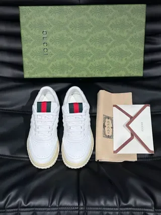 Gucci Tennis 1977 Tênis Lifestyle Branco e Creme 8
