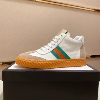 Gucci Tennis 1977 白/米/绿/红 Web 生活方式运动鞋