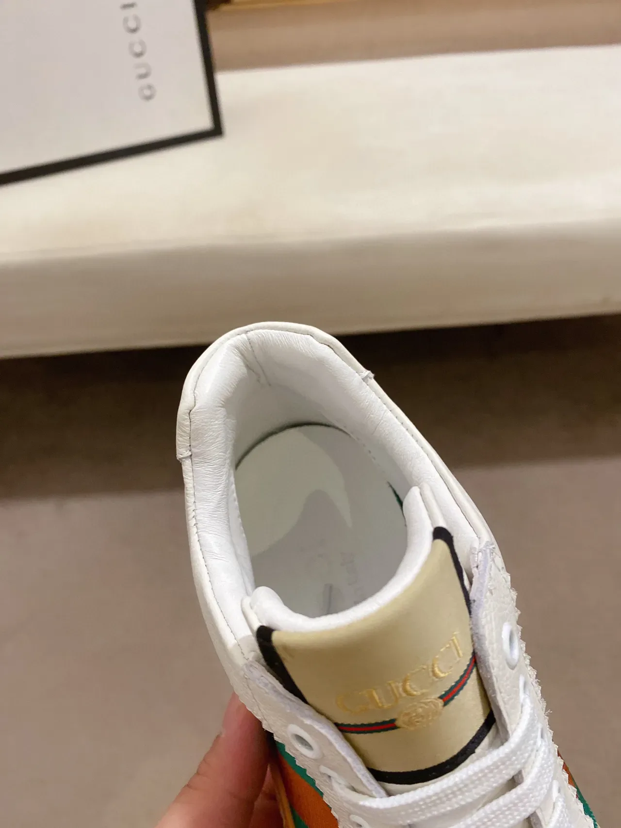 Gucci Tennis 1977 White Beige Green Red Web Lifestyle Sneakers 5