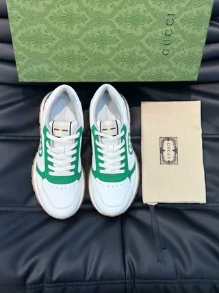 Gucci Tennis 1977 tênis lifestyle branco verde vermelho 5