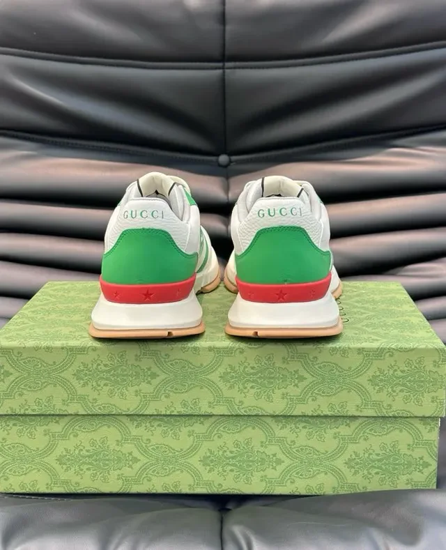 Gucci Tennis 1977 tênis lifestyle branco verde vermelho 7