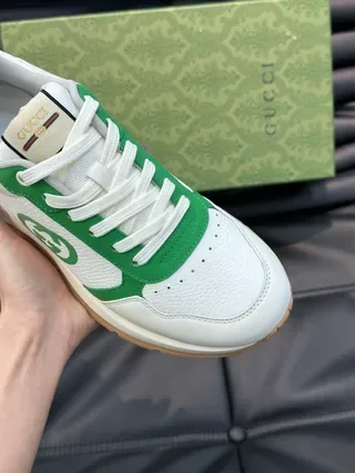 Gucci Tennis 1977 tênis lifestyle branco verde vermelho 8