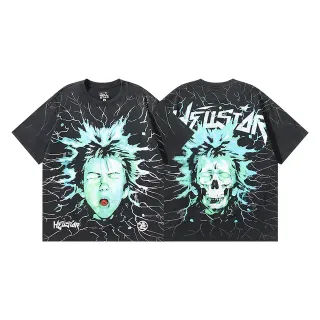 Hellstar Electric Hair Graphic Print Black T-Shirt