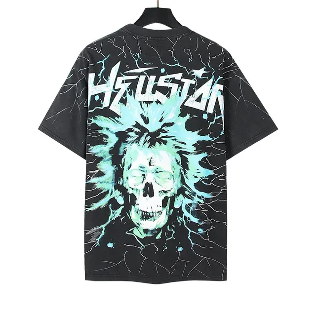 Hellstar Electric Hair图案印花黑色T恤 4