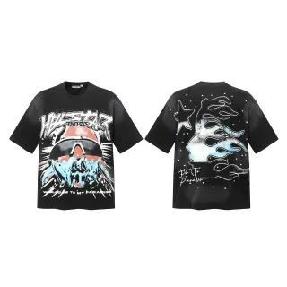 Hellstar Graphic Print Oversized Black T-Shirt