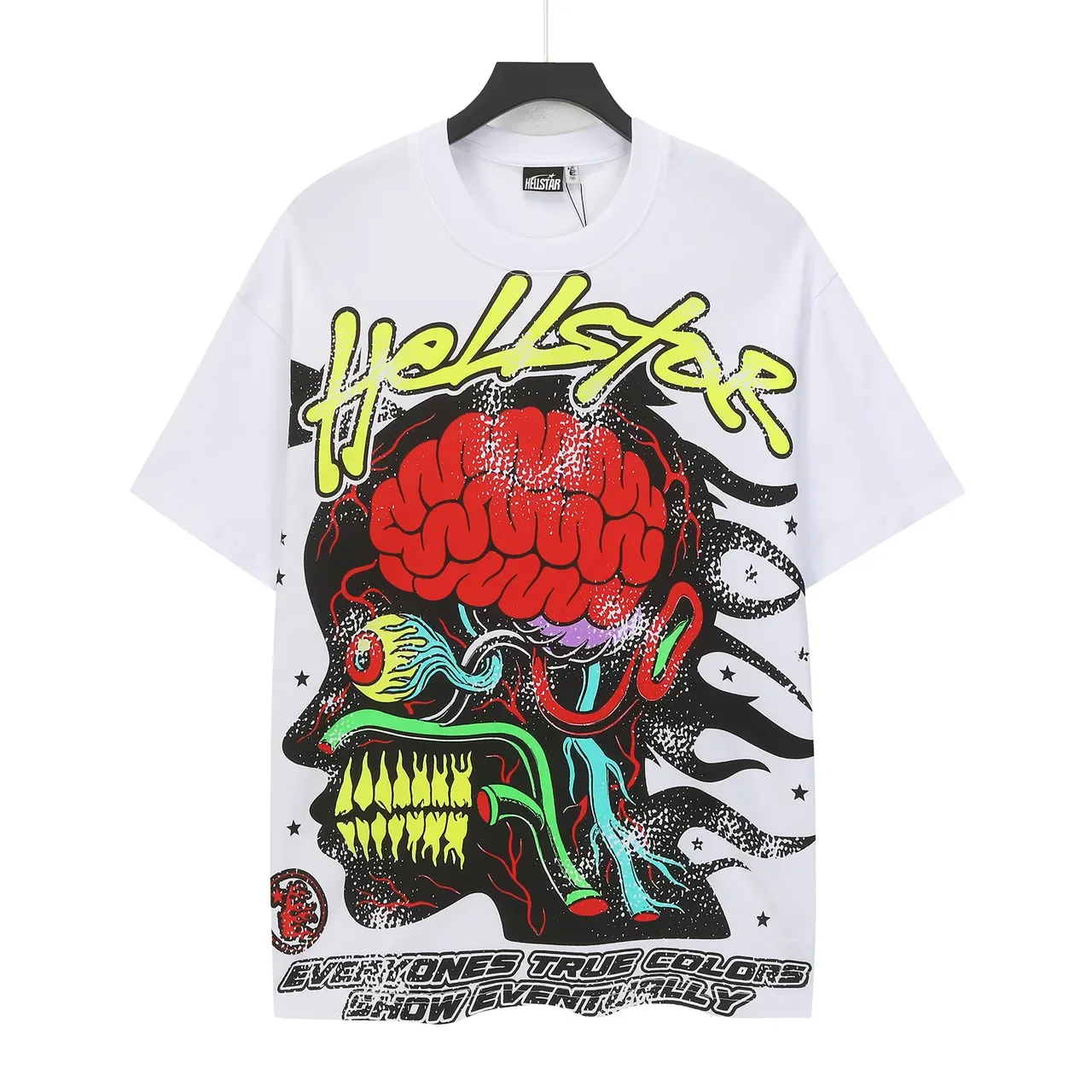 Hellstar Graphic Skull and Brain Print Oversized T-Shirt 2