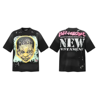 Hellstar New Testament Graphic Print Oversized T-Shirt