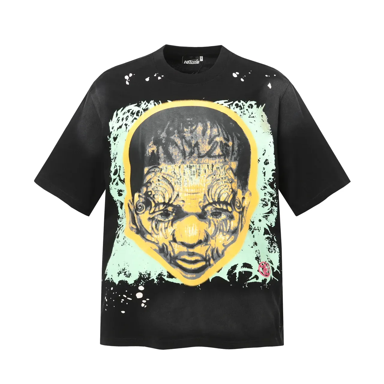 Camiseta oversized Hellstar Nuevo Testamento con estampado gráfico 2