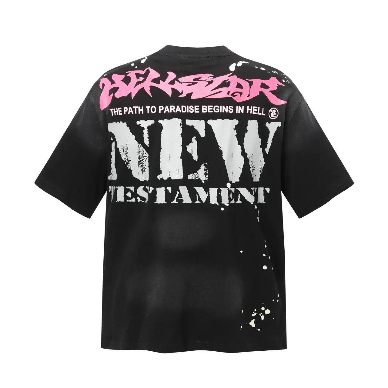 Camiseta oversized Hellstar Nuevo Testamento con estampado gráfico 3