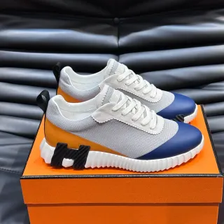 Hermès H-Ride ধূসর নীল কমলা লাইফস্টাইল স্নিকার