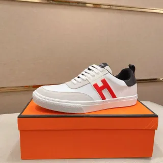 Hermès H Sneaker 白红黑 休闲运动鞋