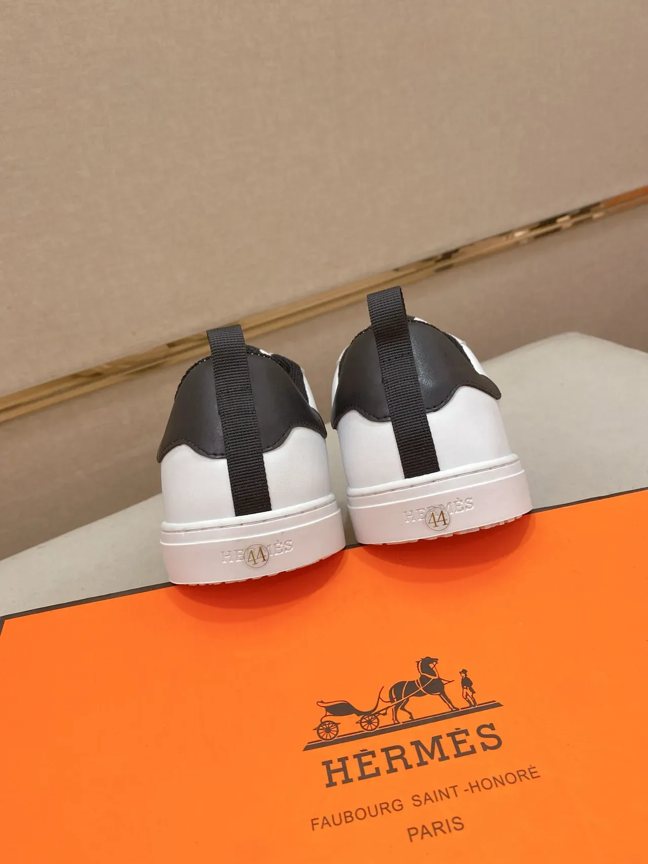 Hermès H Sneaker White Red Black Lifestyle Sneakers 3